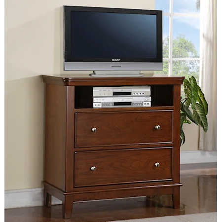 TV Media Chest with Two Drawers